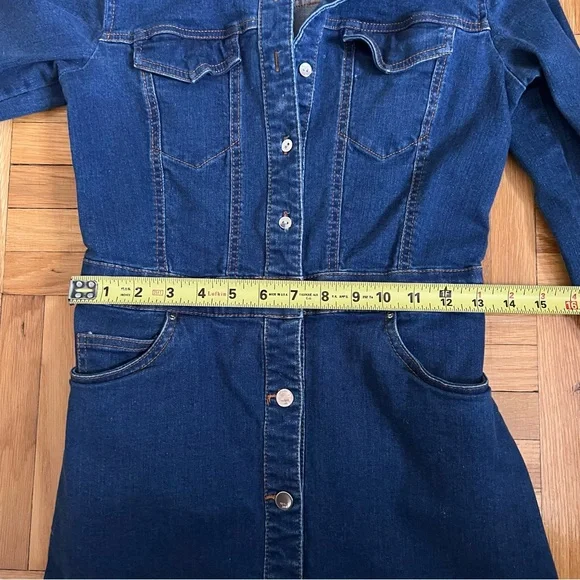 Zara Denim Dress Size X-Small - Picture 9 of 10